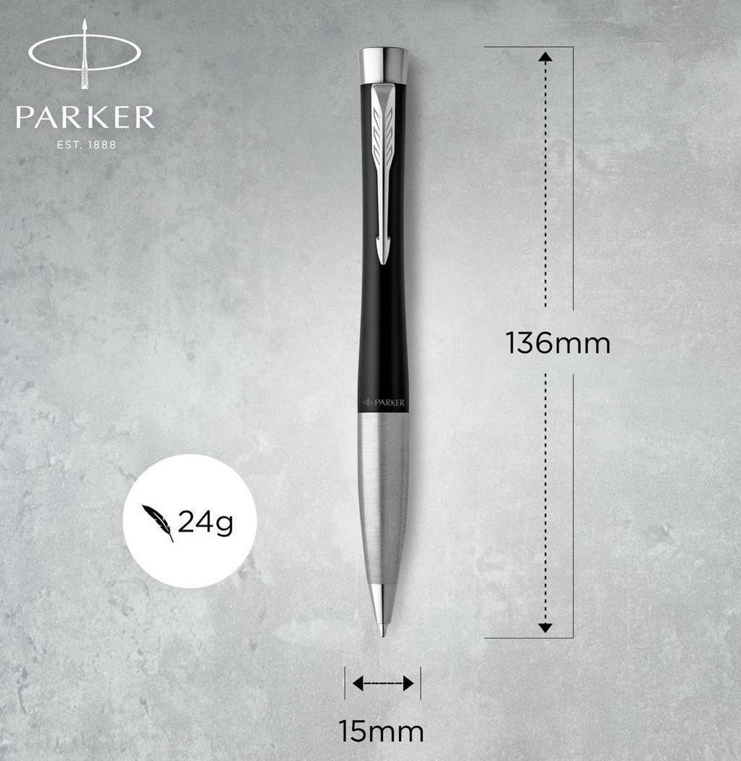 Długopis Parker Urban Czarny Matowy CT [2143639] ⇨ Długopis parker z grawerem. Grawer gratis ⇨ Pióra wieczne Parker, długopisy Parker. Najwyższa jakość za rozsądną cenę (1).jpg